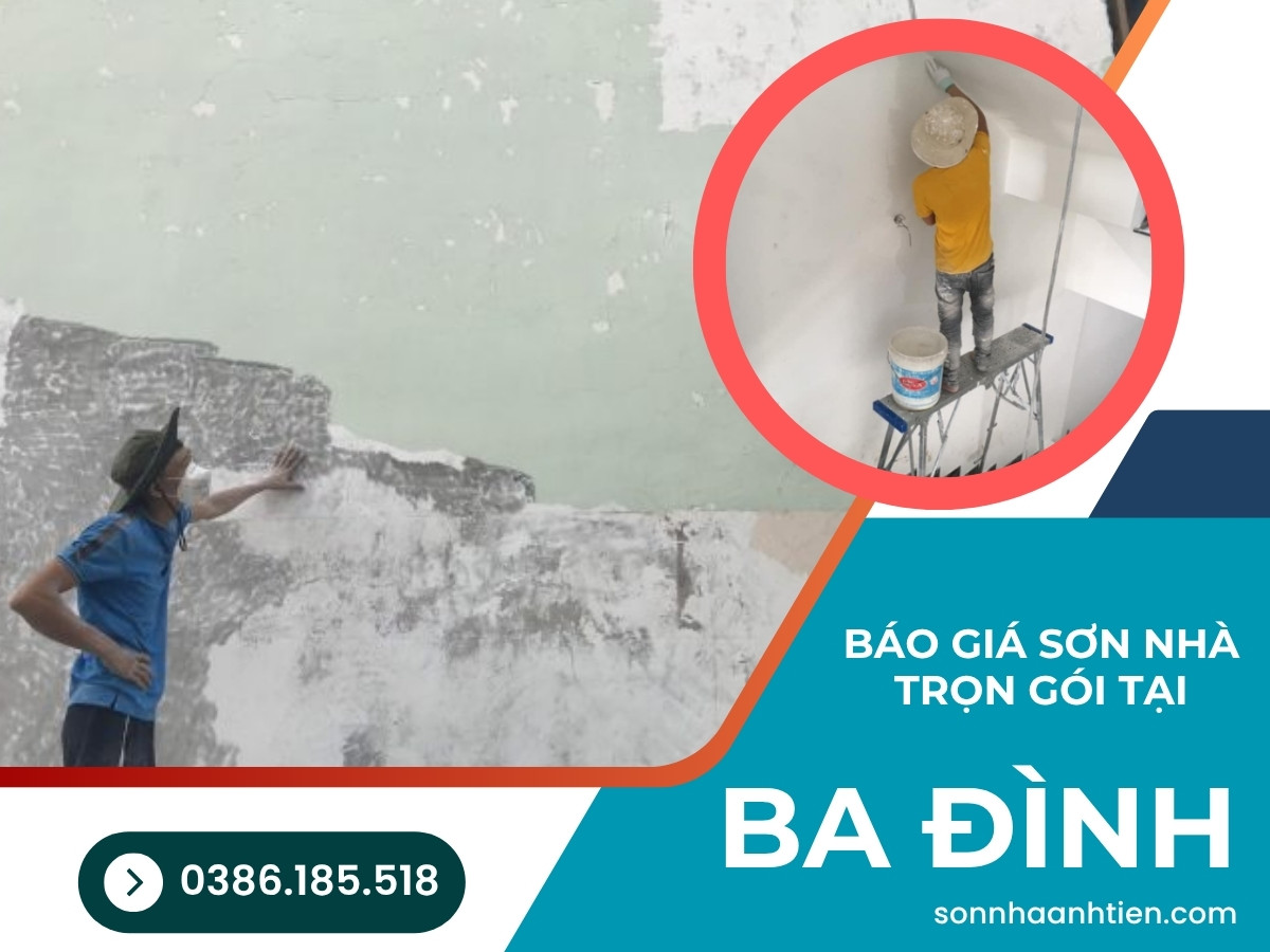 4 - Báo giá sơn nhà trọn gói tại quận Ba Đình Hà Nội 2025
